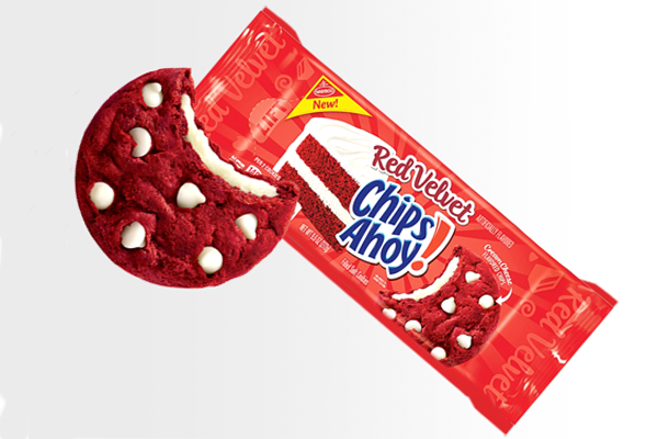  Chips Ahoy Red Velvet rellenas de crema mascarpone