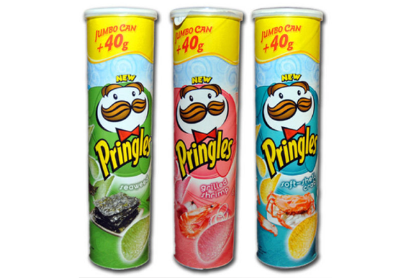 Pringles sabor cangrejo, algas y gambas